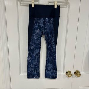 Gap Fit sculpt compression blue capri leggings size XS